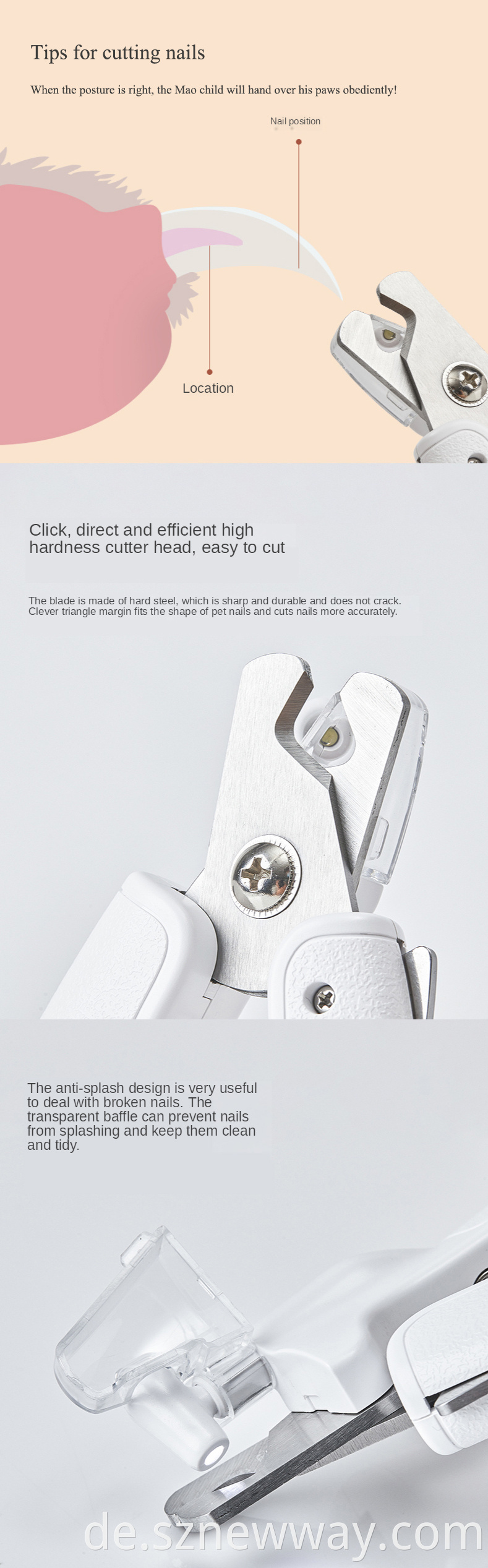 Xiaomi Petkit Led Lighting Nail Clipper